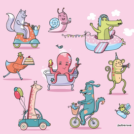 Зверюшки для альбома