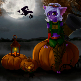 Тристана на хэллоуин