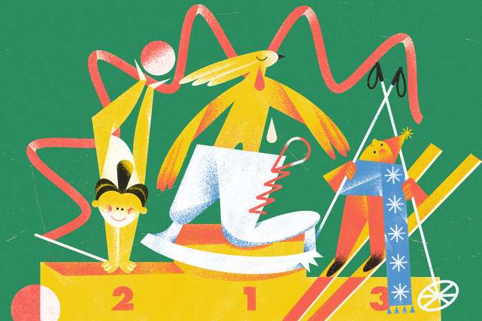 Иллюстрация к материалу про детей в спорте