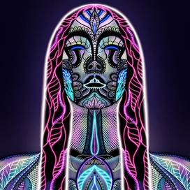 Неоновый портрет