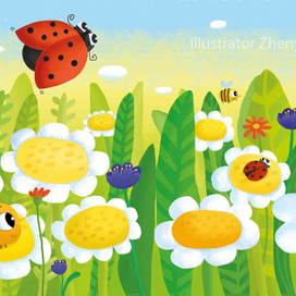 пчелы и божьи коровки