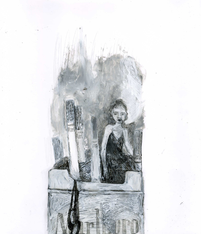 Нервно курит балерина в пачке сигарет. Сплин