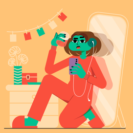 Девушка с чаем