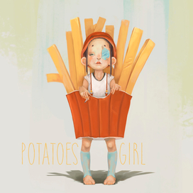 девочка картошка