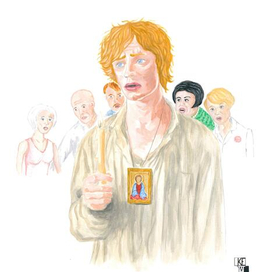 Иван Бездомный в ресторане МАССОЛИТа