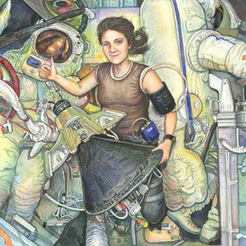 Иллюстрация к книге "Девочки,прославившие Россию»