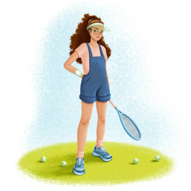 Девушка теннесистка