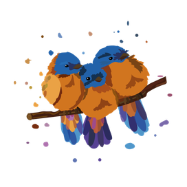 птички на ветке