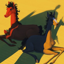 Мешок с жеребятами