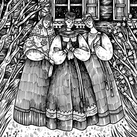 Иллюстрация к книге И.И. Березина "Мудрость народная в строчке сокрыта"