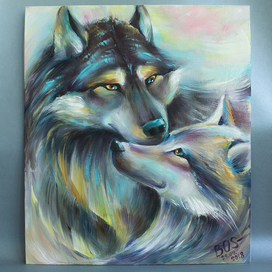 Пара волков