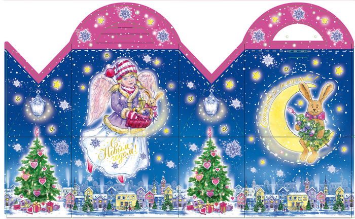 Сумка новогодняя с Ангелом