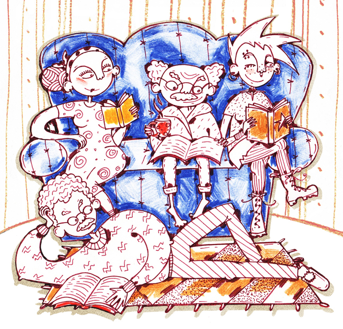 персонажи: семья