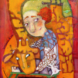 Клоун Тео и Жираф