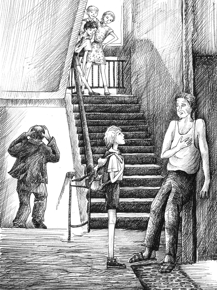 Иллюстрация к повести Виктора Богданова "Приключение, которого не было"