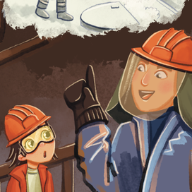 Иллюстрация к детской книге про металлургию