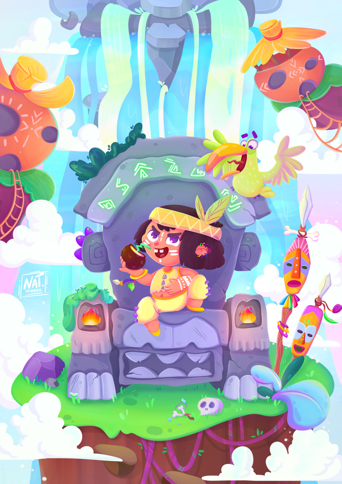 Сын вождя племени Майя и его друг тукан Авокадо