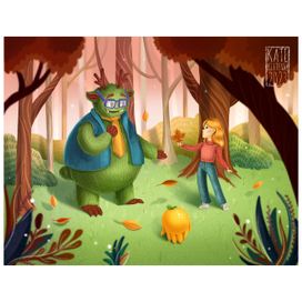 Иллюстрация с тремя персонажами