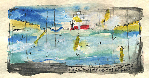 зарисовки Галатского моста