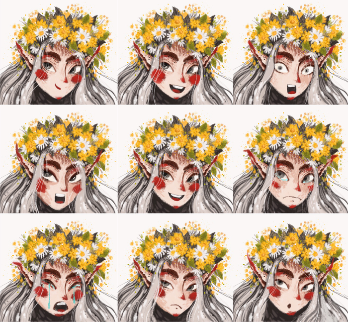 Эмоции персонажа 