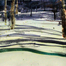 тени на снегу