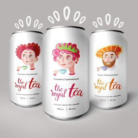 Иллюстрации для марки чая The Royal Tea