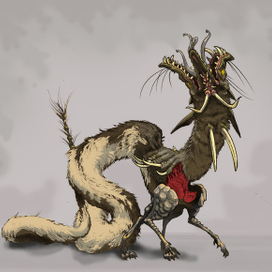 Персонаж "Драконий волк"