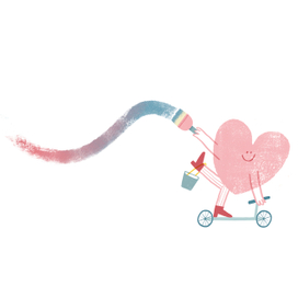 На самокате 