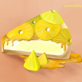 Чизкейк с ананасом