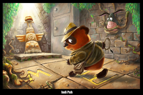 Инди Пух и медовый горшок