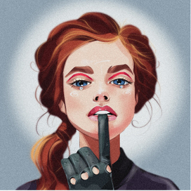 Стилизованный портрет девушки