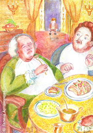 Князь пробует "Пирог королевы"