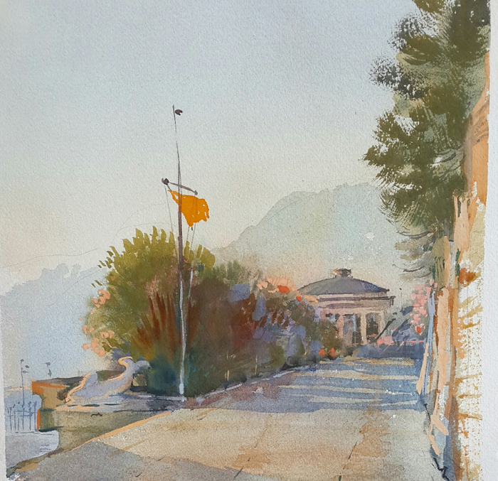 Набережная вечером.