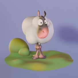овечка в 3d