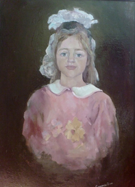 портрет девочки. холст масло 50х70