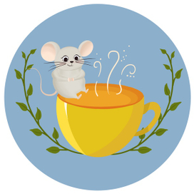 Мышонок и кружка ароматного чая