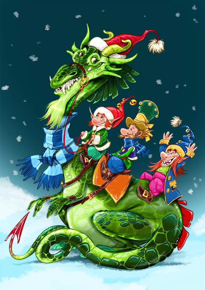 новогодний дракон