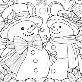 Новогодние раскраски
