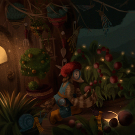 Magic Forest (дятел-ботаник в вязаном комбинизоне)