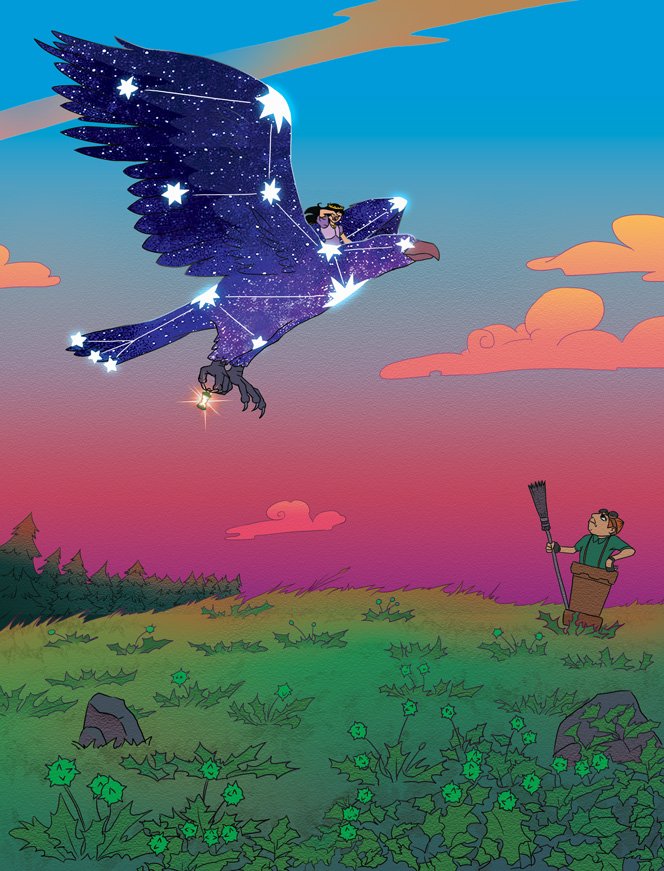 Созвездие орла забирает Соню с поля дурман-травы