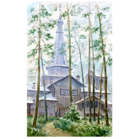 Иллюстрация для книги про Серафима Вырицкого.