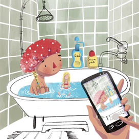 Ребенок в ванне