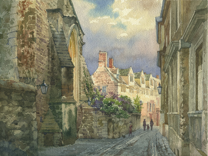 Англия, Оксфорд. Тихая улочка