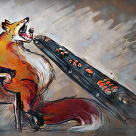 Лиса и суши