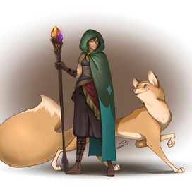 Девушка и Лис