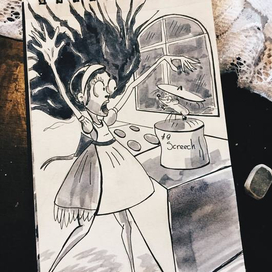 Inktober day 9. Screech