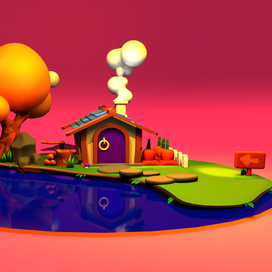 Мультяшный домик