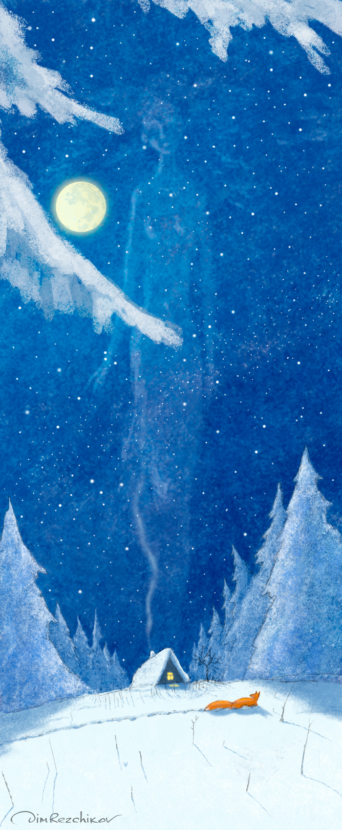 Рыжее на голубом )))