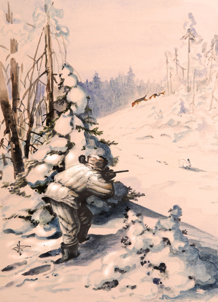 Первый беляк...