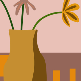 Открытки с вазой с цветами